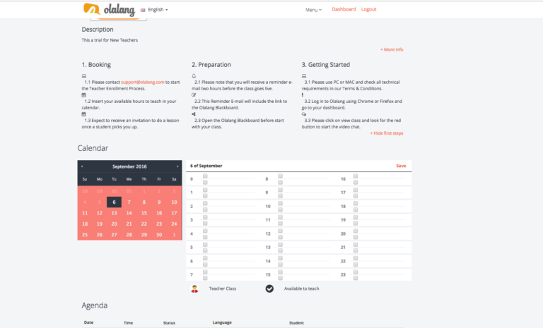 CALENDAR OLALANG